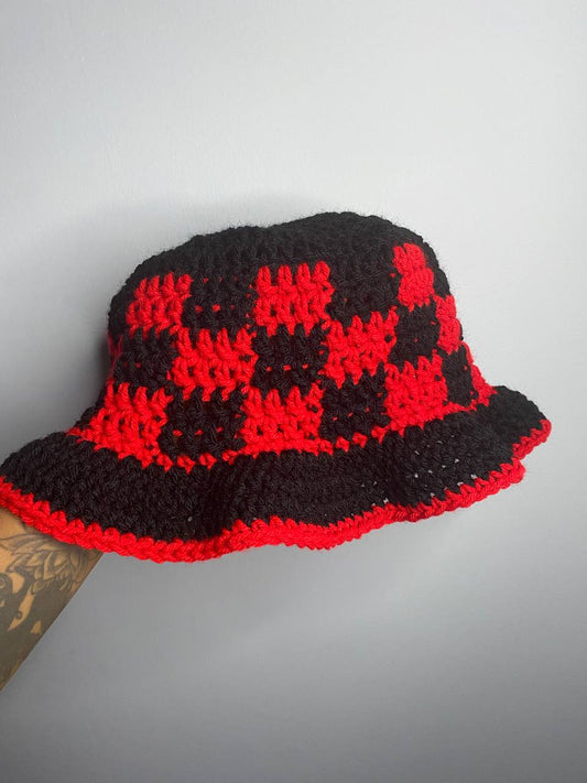 Checkerboard Bucket Hat