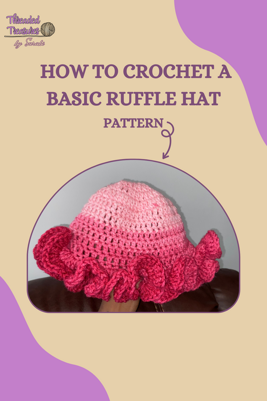 Ruffle Hat Pattern (Digital Product)